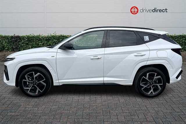 Hyundai TUCSON 1.6T N Line SUV 5dr Petrol Hybrid Auto Euro 6 (s/s) (239 ps) White