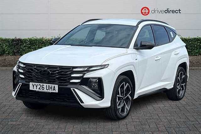 Hyundai TUCSON 1.6T N Line SUV 5dr Petrol Hybrid Auto Euro 6 (s/s) (239 ps) White