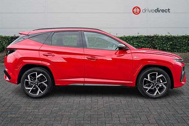 Hyundai TUCSON 1.6T Hybrid N Line Edition SUV 5dr Petrol Hybrid Auto Euro 6 (s/s) (239 ps) Red