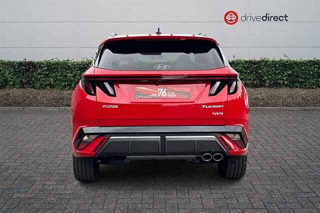 Hyundai TUCSON 1.6T Hybrid N Line Edition SUV 5dr Petrol Hybrid Auto Euro 6 (s/s) (239 ps) Red