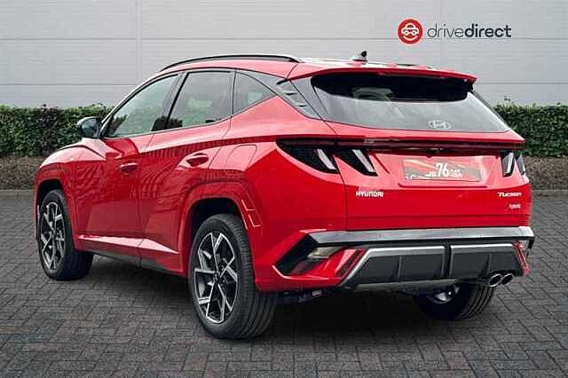 Hyundai TUCSON 1.6T Hybrid N Line Edition SUV 5dr Petrol Hybrid Auto Euro 6 (s/s) (239 ps) Red