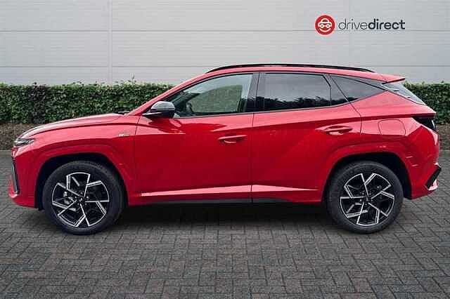 Hyundai TUCSON 1.6T Hybrid N Line Edition SUV 5dr Petrol Hybrid Auto Euro 6 (s/s) (239 ps) Red