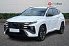 Hyundai TUCSON 1.6 T-GDi N Line SUV 5dr Petrol Hybrid Auto Euro 6 (s/s) (215 ps) White